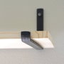 Hanah Home Lam008 Estantería de Pared de Madera y Metal Negro y Roble